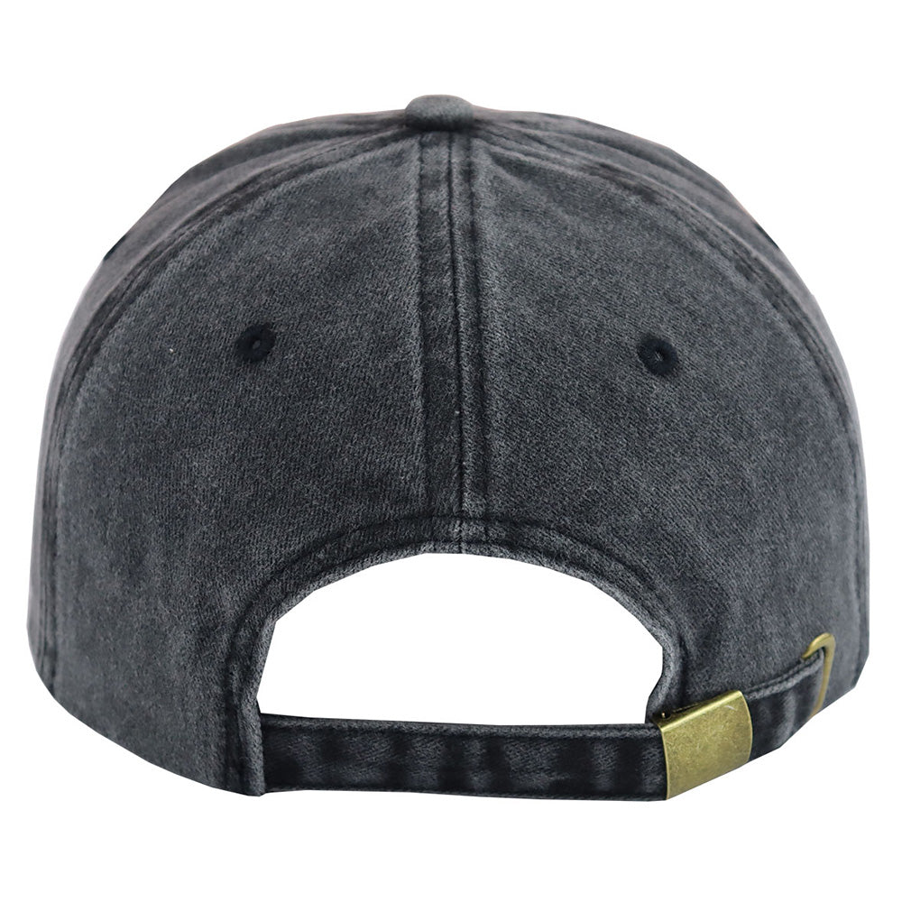 Dog Girl Embroidered Baseball Cap | Vintage Washed Cotton