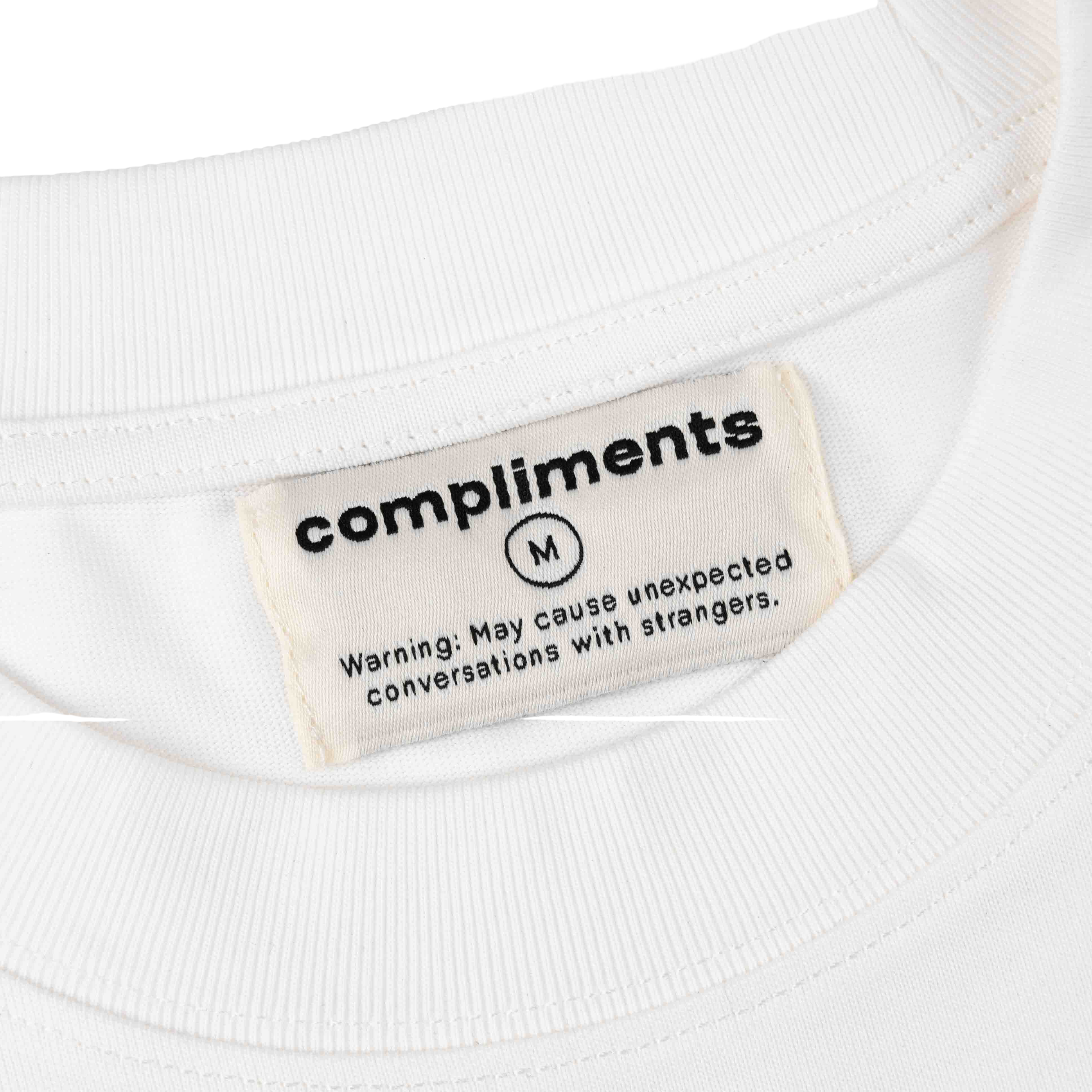Compliments Don't Start White Vintage Shirt