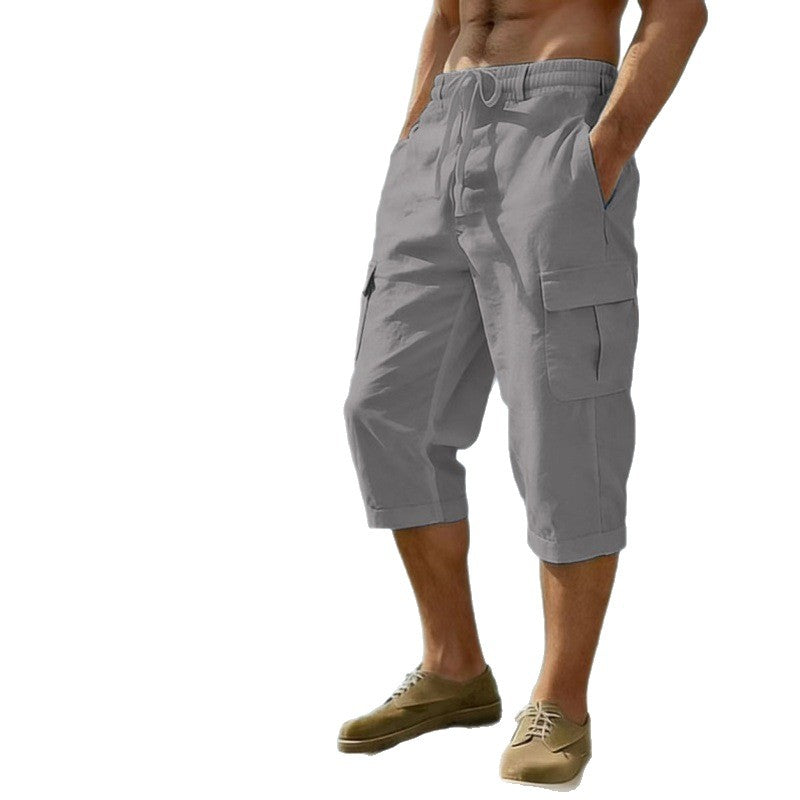 Men's Multi-Pocket Wide Leg Pants | Loose Fit Cotton Cargo Trousers | Casual Streetwear Pants S-3XL