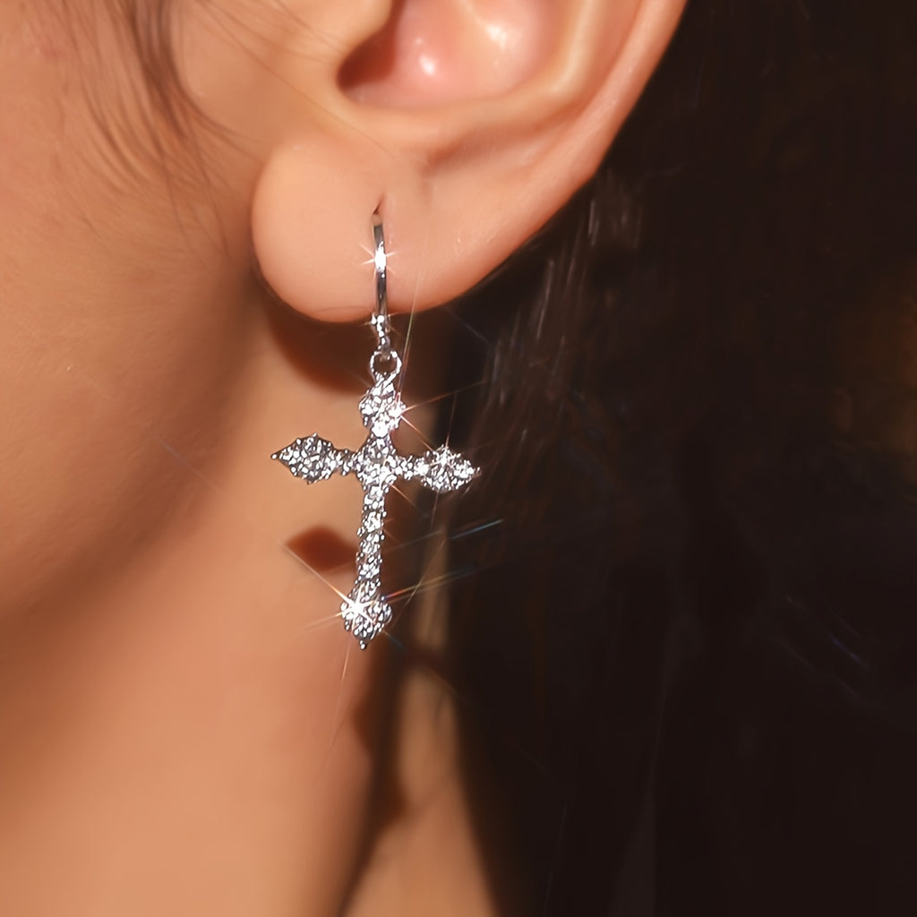Women's Cross Stud Earrings – Lightweight Luxury Jewelry for Everyday & Special Occasions