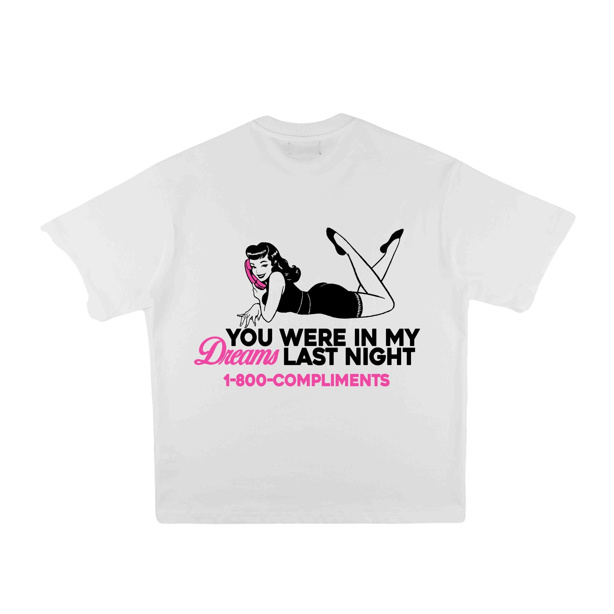Compliments In My Dreams White Vintage Shirt