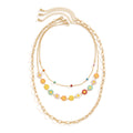 Retro Simple Ethnic Style Color Little Daisy Necklace
