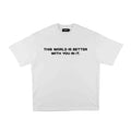 Compliments The World Better With You in It White Vintage Shirt