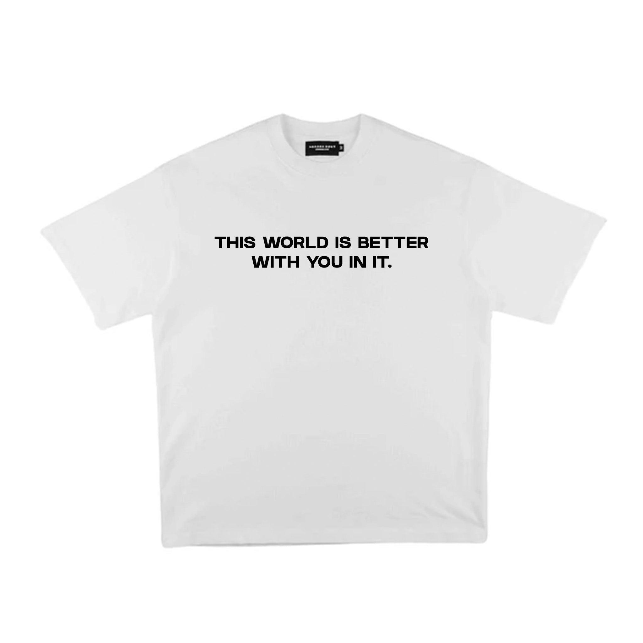 Compliments The World Better With You in It White Vintage Shirt